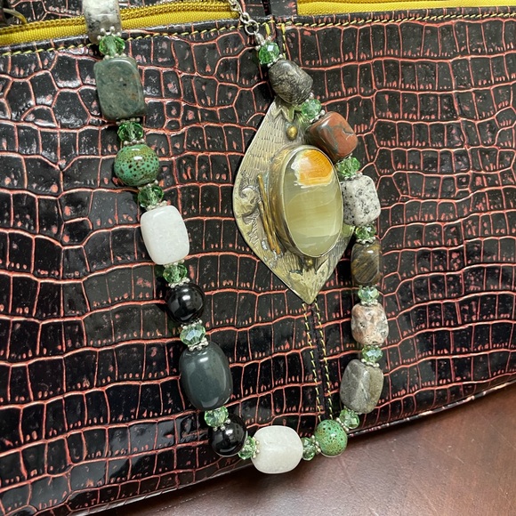 - Unisex Italian leather NEW Vintage different piece of Art made as… - Picture 2 of 3